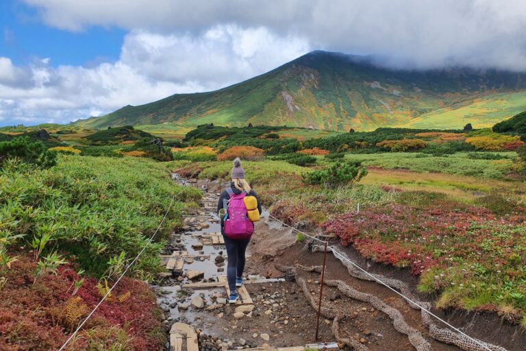 Ruth Aisling in Daisetsuzan National Park in Hoakkaido, Japan