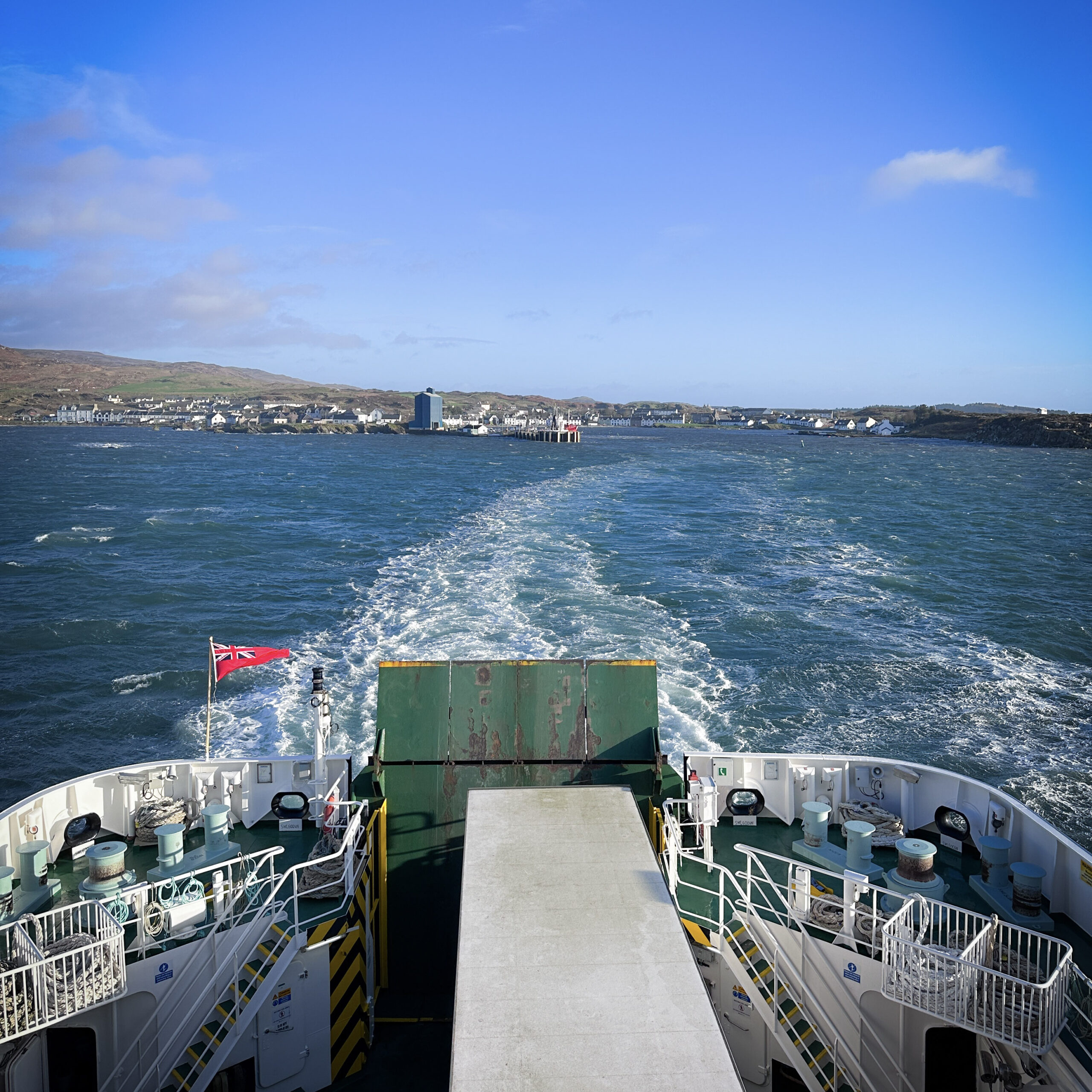 Calmac Ferry departing Isle of Islay